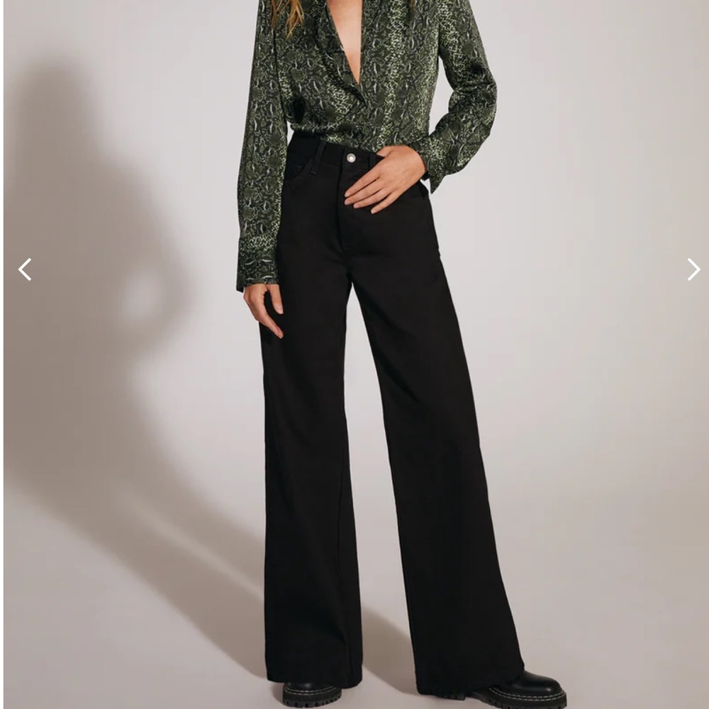 NWT Favorite Daughter  THE MASHA SUPER HIGH RISE WIDE LEG